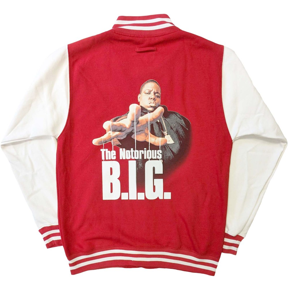 Biggie Smalls - Reachstrings Varsity Jacke - Rot/Weiß